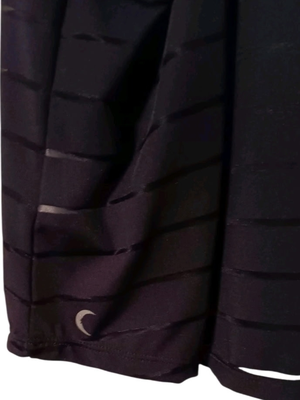 Sheer Striped Racerback Tank Top - Black - Picture 3 of 4